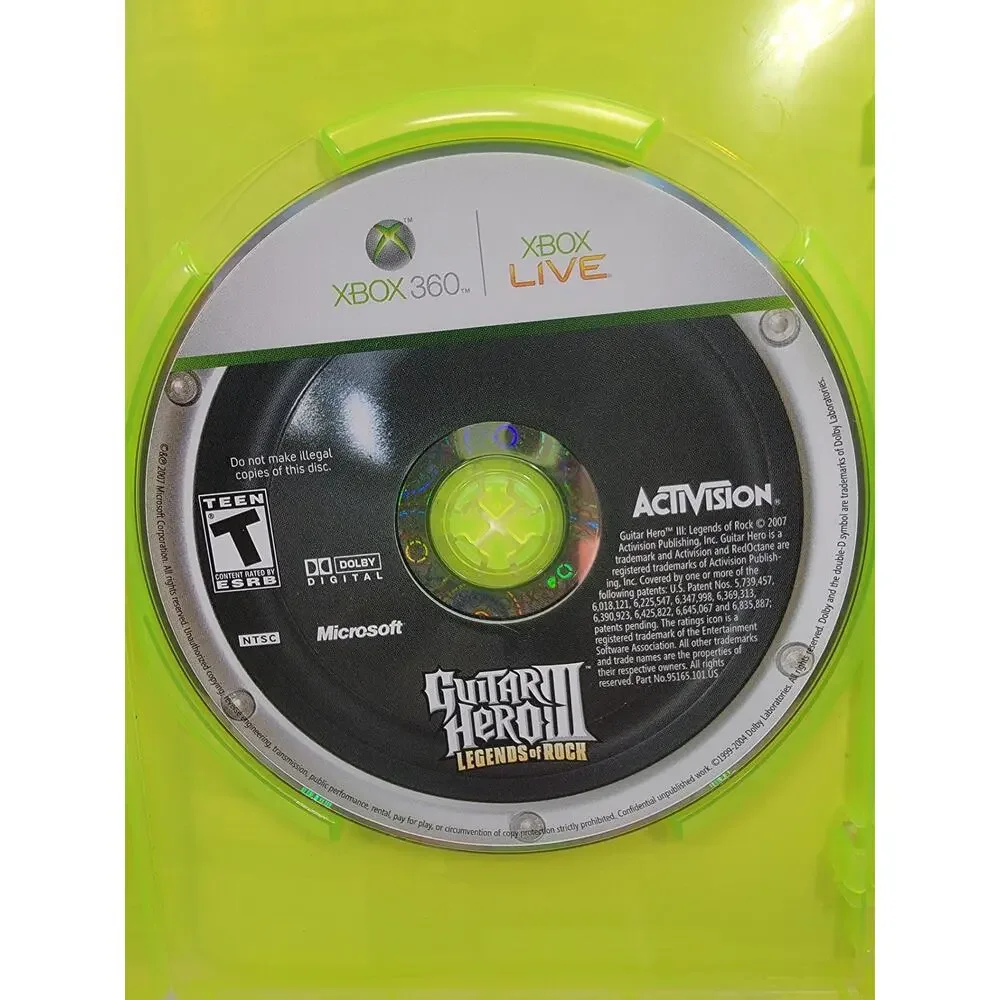 Guitar Hero 3 III: Legends Of Rock (Xbox 360) Complete CIB
